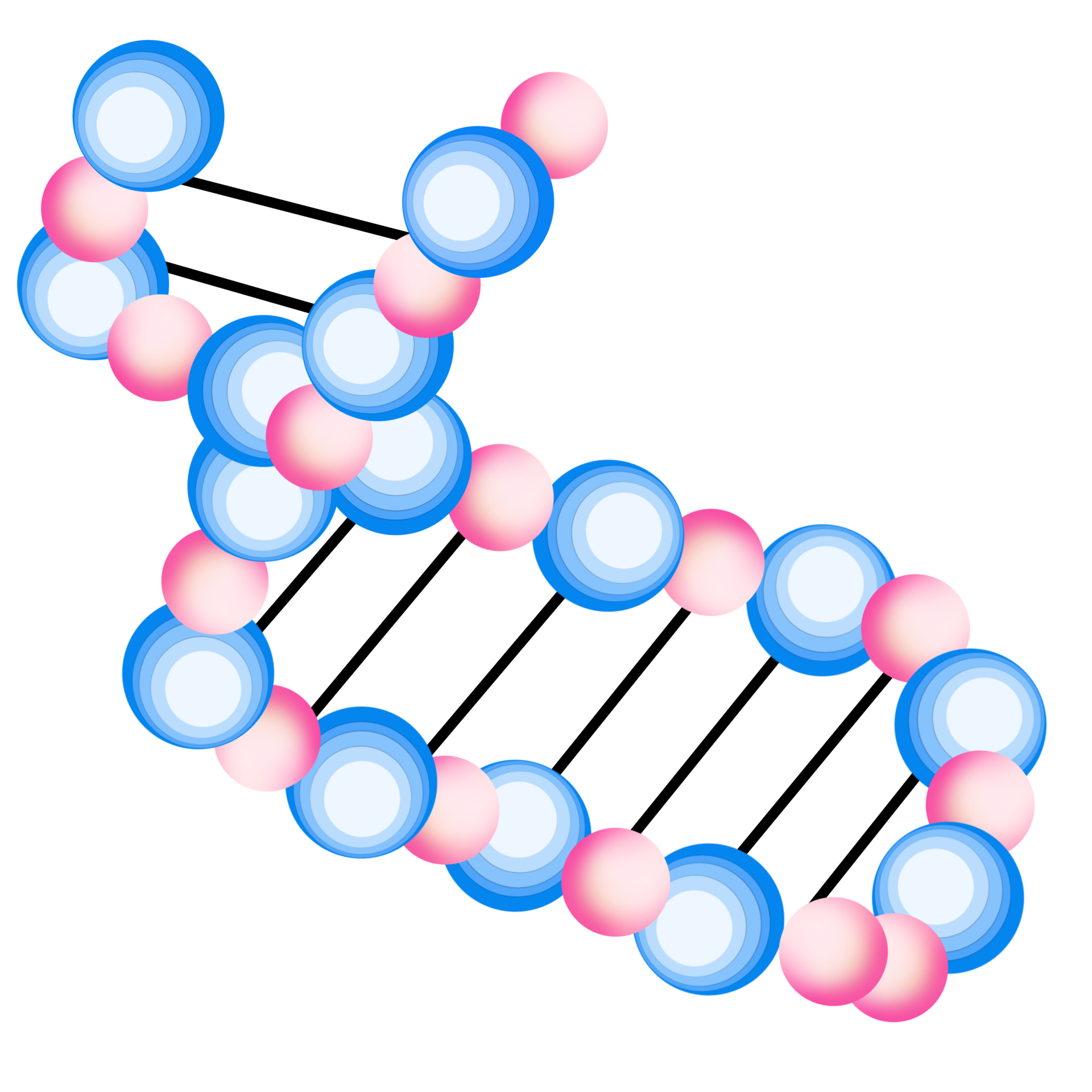 Cartoon depiction of an amino acid complex representing the amino acids used in Enerza endurance fuel